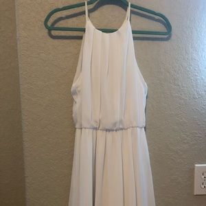 White high necked dress
